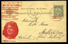 1906. Millenniumi Díjjegyes Levlap, Török és Társa Felülnyomással Bucsány Ausztriába Küldve  /  Millennium  Stationery   - Used Stamps