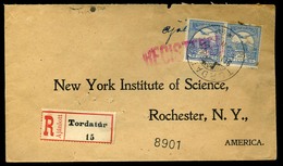 TORDATÚR 1911. Ajánlott Levél, Az USA-ba, Rochester-be Küldve  /  Reg. Letter To USA To Rochester - Used Stamps