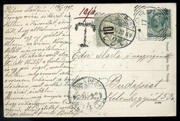 OLASZORSZÁG 1907. Képeslap Budapestre Küldve, Portózva  /  ITALY Vintage Pic. P.card To Budapest, Postage Due - Used Stamps