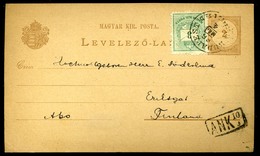 BUDAPEST 1898. Kiegészített Díjjegye Levlap Finnországba  /  Uprated Stationery P.card To Finland - Used Stamps