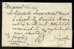 MARGITTA 1836. Portós Levél, érdekes Borászati Tartalommal Máramarosszigetre Küldve  /  1836 Unpaid Letter Interesting W - ...-1867 Prephilately