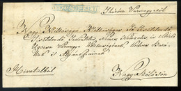 TÚRÓCZSÁMBOKRÉT  1836. Hivatalos Levél, Tartalommal  Kék "TH:ZSAMBOKRETH" Bélyegzéssel Nagyszőllősre Küldve (500p)  /  1 - ...-1867 Prephilately