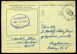 II. VH 1945. Tábori Posta Levlap  /  WW II. FPO P.card - Covers & Documents