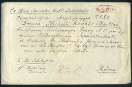 OKOLICSNA 1826. Portós Levél, Piros Bélyegzéssel, Tartalommal Modor-ra Küldve , Blahó Mátyás Liptószentmiklósi Pap Level - ...-1867 Prephilately