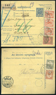 MURASZOMBAT 1913. Csomagszállító, Magas 3K96f , Négyszínű Bérmentesítéssel Budapestre  /  Parcel P.card High 3K96f 4 Col - Slovenia