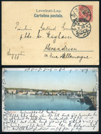 FIUME 1905. Képeslap Egyiptomba Küldve!  /  Vintage Pic. P.card To Egypt - Croatia