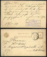 FELSŐEÖR 1888. Díjjegyes Levlap, Céges Bélyegzéssel  /   Stationery  P.card Corp. Pmk - Used Stamps