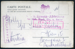 I.VH. Beyrouth, Cenzúrázott Képeslap Bécsbe Küldve  /  WW I. Bayreuth Cens. Vintage Pic. P.card To Vienna - Covers & Documents