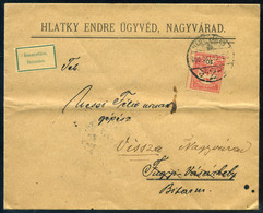 NAGYVÁRAD 1900. Visszaküldött, Céges Levél, Füzet Bélyeggel  /  Returned Corp. Letter Booklet Stamp - Used Stamps