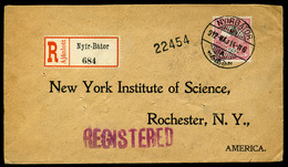 NYÍRBÁTOR 1912. Ajánlott Levél Rochester , Az USA-ba Küldve  /  Reg. Letter Rochester To USA - Used Stamps
