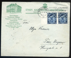 AUSZTRIA 1938. Dekoratív Hotel Levél Pécsre Küldve   /   Decorative Hotel Letter To Pécs - Briefe U. Dokumente