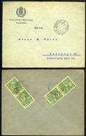 AUSZTRIA 1913. Levant, Salonich Levél Budapestre Küldve  /  AUSTRIA Levant Salonich Letter To Budapest - Cartas & Documentos