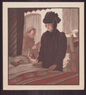 Héliogravure ( 21.5 X 22 Cm ) , Médecin Au Chevet D'un Malade - Prints & Engravings