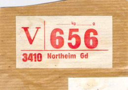 Werbrief (V) 3410 Northeim Gd - R- & V- Labels