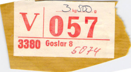 Werbrief (V) 3380 Goslar 8 - R- & V- Labels