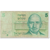 Billet, Israel, 5 Sheqalim, 1978, Undated (1978), KM:44, AB - Israël