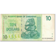 Billet, Zimbabwe, 10 Dollars, 2007, Undated (2007), KM:67, TB - Simbabwe