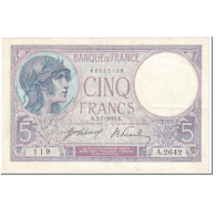 France, 5 Francs, Violet, 1918, 1918-07-02, TTB, Fayette:03.02, KM:72a - 5 F 1917-1940 ''Violet''