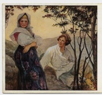 S. Solomko  1913y. Russia Girls And Man    D145 - Solomko, S.