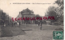 71 - MONTCEAU LES MINES- RUE DU NORD ET QUAI DU CANAL - RESTAURANT - Montceau Les Mines