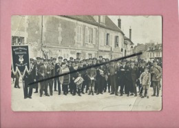 Carte Photo Abîmée  :  Musique Municipale De Thourotte Fondée En 1924 - Thourotte