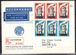 Netherlands 1956 Europa CEPT Mi#683-684 On Very Nice Airmail Cover, FDC - First Day Cancel - Lettres & Documents