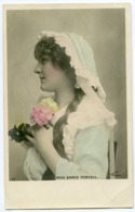 ACTRESS : MISS ANNIE PURCELL (HAND COLOURED) - Theatre