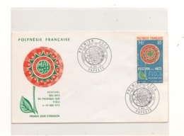 1972 ENVELOPPE 1er JOUR AVEC P.A. N° 63 - Cartas & Documentos