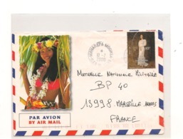 2000 ENVELOPPE  LES ILES DU VENT MAHAREPA Et MOOREA Avec TIMBRE  N° 619 - Covers & Documents