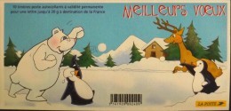 FR. - CARNET 2005 - Meilleurs Voeux - BC67 - 10 Timbres Autoadhésifs TVP NEUFS**- NEUFS - Booklets