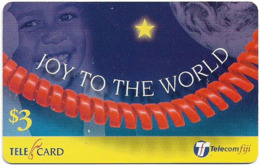 Fiji - Telecom Fiji - Christmas, Joy To The World, Cn.99091, Remote Mem. 3$, Used - Fiji