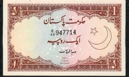 PAKISTAN P10b 1 RUPEES  1973  #E/48 Signature 11    UNC. 2 Usual  P.h. - Pakistán