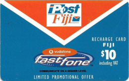 Fiji - Vodafone - Post Fiji, Fastfone, (With Text 'Limited Promo Offer'), Cn.01000, GSM Refill 10$, Used - Fiji
