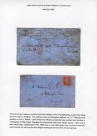 1865 GB 1d Red Cover - Camberwell London. Redirected, Unknown Person, Post Office Address Mystery! - Briefe U. Dokumente