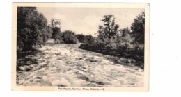 CARLETON PLACE, Ontario, Canada, The  Rapids, 1944 WB PECO Postcard, Lanark County - Sarnia