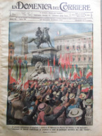 La Domenica Del Corriere 29 Settembre 1918 WW1 Piazza Duomo Veduti Pirati Milano - Guerre 1914-18