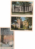3 Different LONDON, Ontario, Canada, Library, Court House, Cenotaph, Old WB PECO Postcards, Middlesex County - London