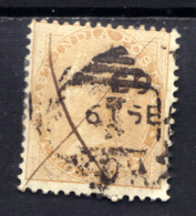 India 1856 - 64 QV 2 Anna Yellow Used SG 43 ( T394 ) - 1854 Britische Indien-Kompanie