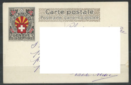 MZ-/-045- XIX Eme CONGRES De La PAIX - GENEVE 22/28 SEPT 1912 - MUSEE ARIANA A VAREMBE (GENEVE),  LIQUIDATION, - Gebraucht
