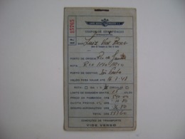 BRAZIL - RARE COUPON OF LAP (PAULIST AIRLINES) IDENTIFICATION OF 1948 IN THE STATE - Monde