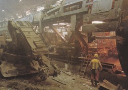 CPM 10X15 .EUROTUNNEL CONSTRUCTION DU TUNNEL SOUS LA MANCHE 1994 .  "Le Tunnelier Dans La Section Britannique Du Tunnel" - Kunstbauten