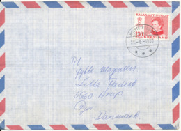 Greenland Air Mail Cover Sent To Denmark Holsteinsborg 21-8-1980 - Brieven En Documenten