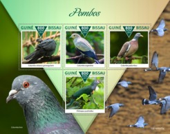 Guinea Bissau. 2019 Pigeons. (0905a)  OFFICIAL ISSUE - Pigeons & Columbiformes