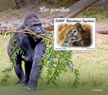 Togo. 2019 Gorillas. (0442b)  OFFICIAL ISSUE - Gorilas