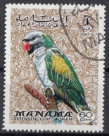 Manama 1972 Mi. 1045 Uccelli Birds Pappagalli Parrot Used - Passeri