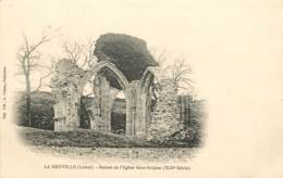 LA NEUVILLE RUINES DE L'EGLISE SAINT SULPICE CARTE PRECURSEUR - Autres & Non Classés