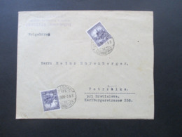 Ungarn 1926 Freimarken Fischerbastei Nr. 418 MeF Umschlag Des Stephaneum Nach Petrzalka Pei Bratislava - Covers & Documents
