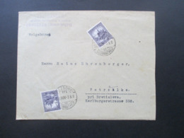 Ungarn 1926 Freimarken Fischerbastei Nr. 418 MeF Umschlag Des Stephaneum Nach Petrzalka Pei Bratislava - Cartas & Documentos