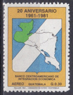 Guatemala 1984 Wirtschaft Economy Entwicklung Developement Entwicklungsbank Landkarten Maps, Mi. 1243 ** - Guatemala