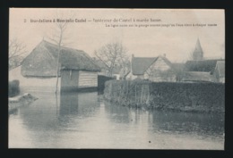 INONDATIONS A MOERZEKE CASTEL    INTERIEURE DE CASTEL A MAREE BASSE - Hamme